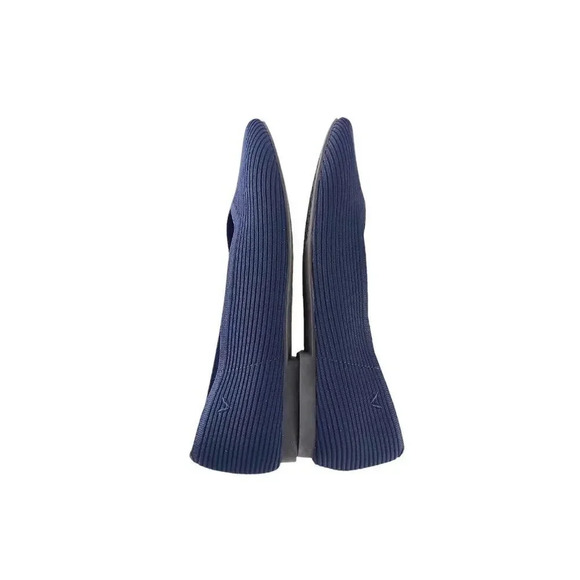 Vivaia Women's Square Toe V-Cut Sz 10 EUR 41. 5  Lole Navy Knit Margot 2.0 Flats - Picture 8 of 8